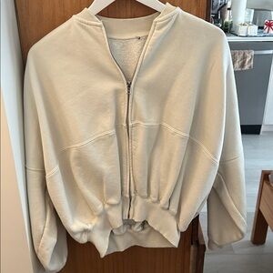 Zara cream, bomber jacket
